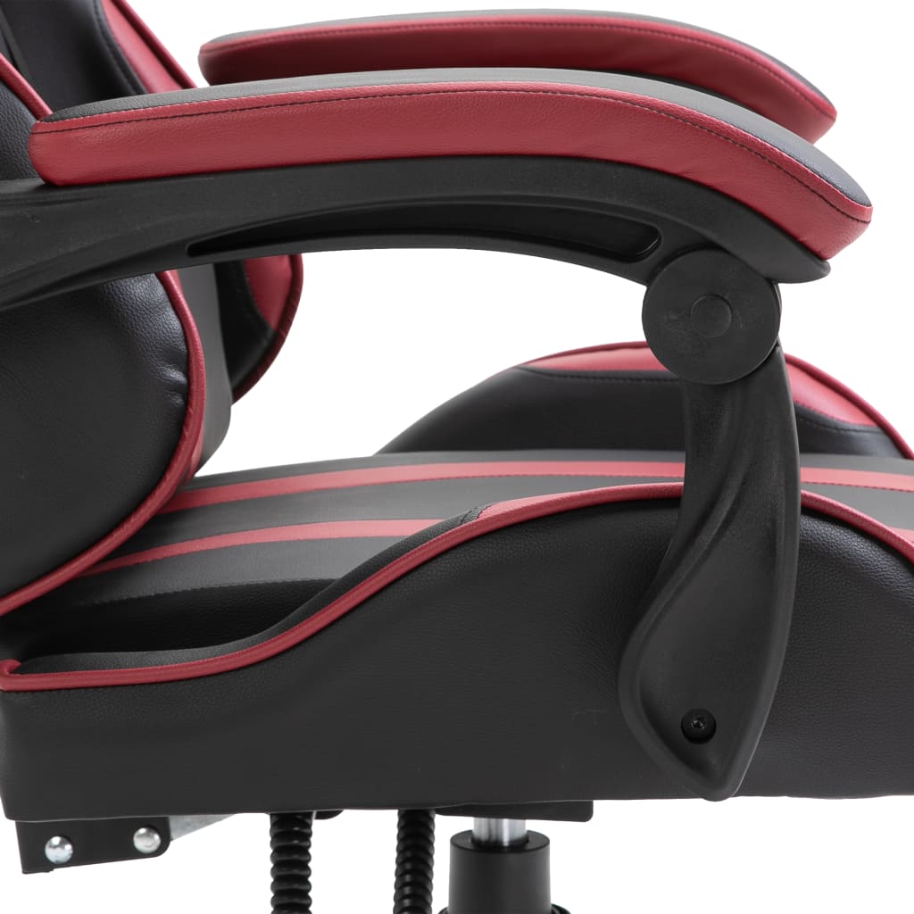 bordó műbőr gamer szék
