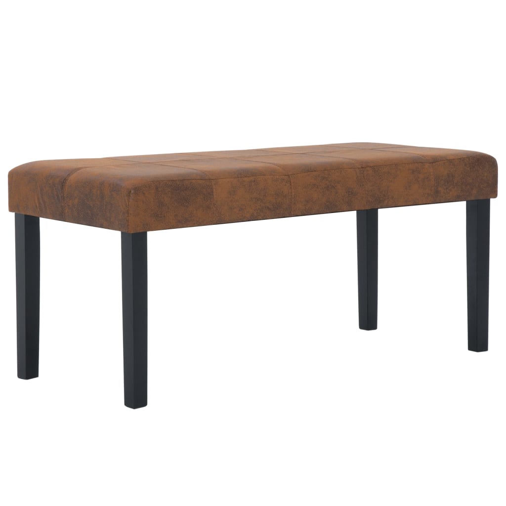 barna művelúr pad 106 cm
