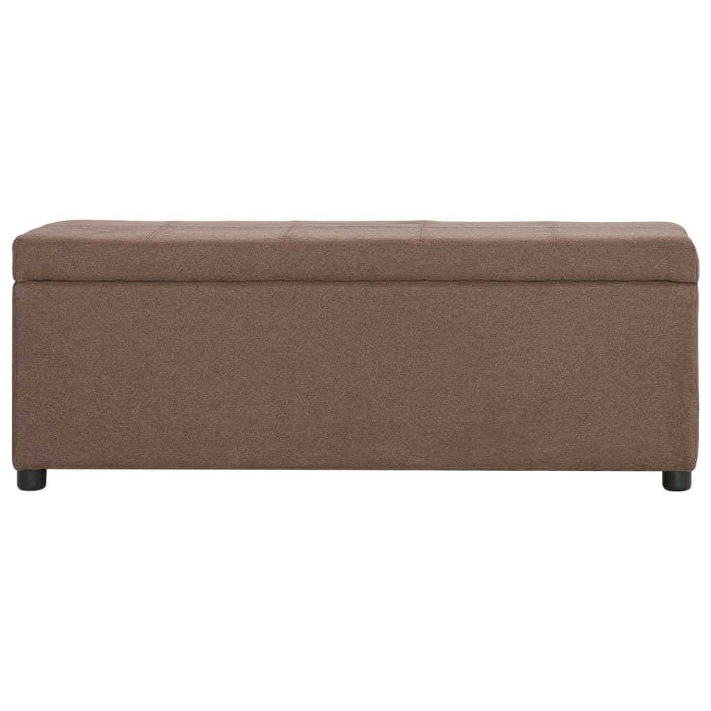barna poliészter pad tárolórekesszel 116 cm