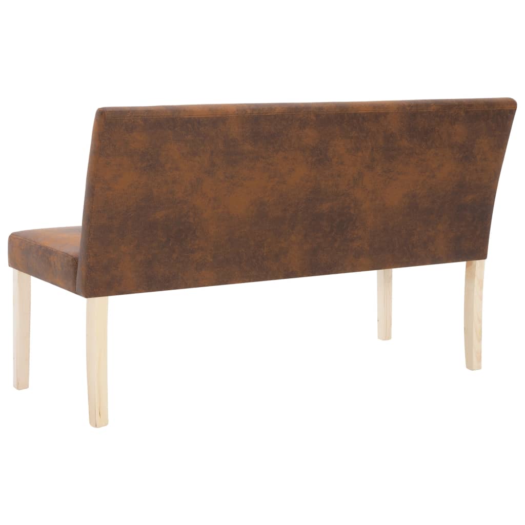 barna műbőr pad 139,5 cm