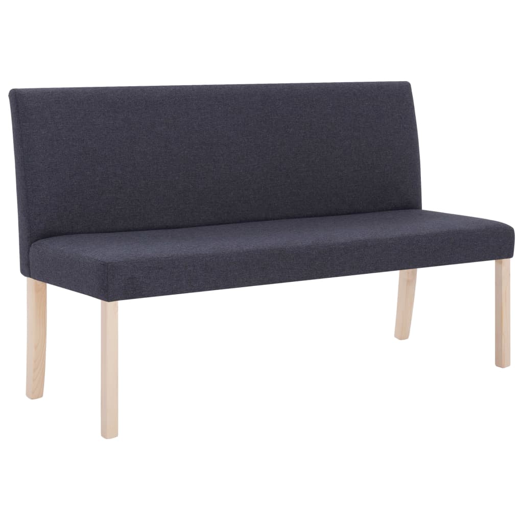 sötétszürke poliészter pad 139,5 cm