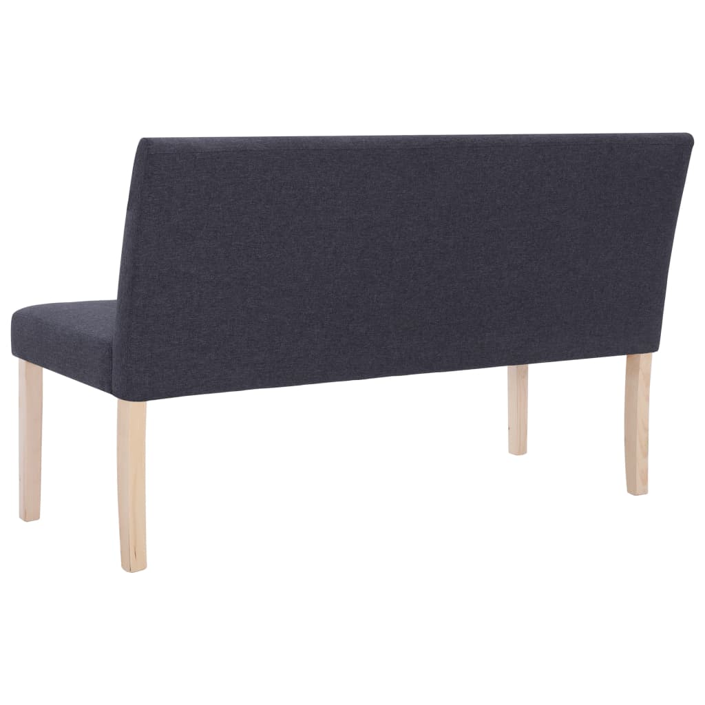 sötétszürke poliészter pad 139,5 cm
