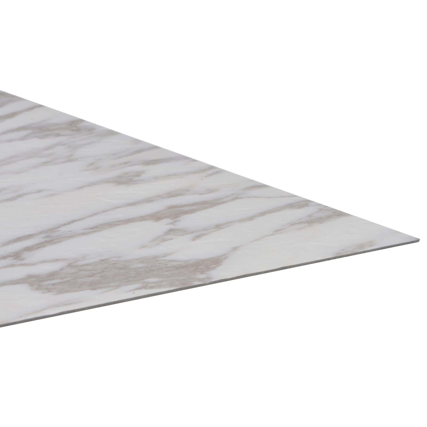 Padlódeszkák 5,11 m² 55 pcs PVC Fehér márvány