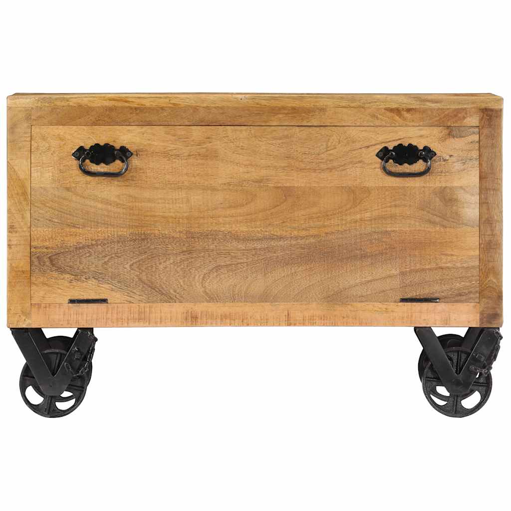 tömör mangófa cipőszekrény 86 x 35 x 55 cm