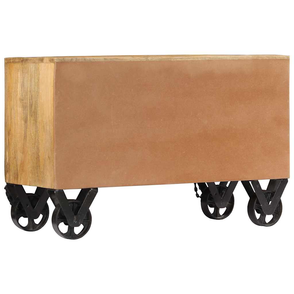 tömör mangófa cipőszekrény 86 x 35 x 55 cm