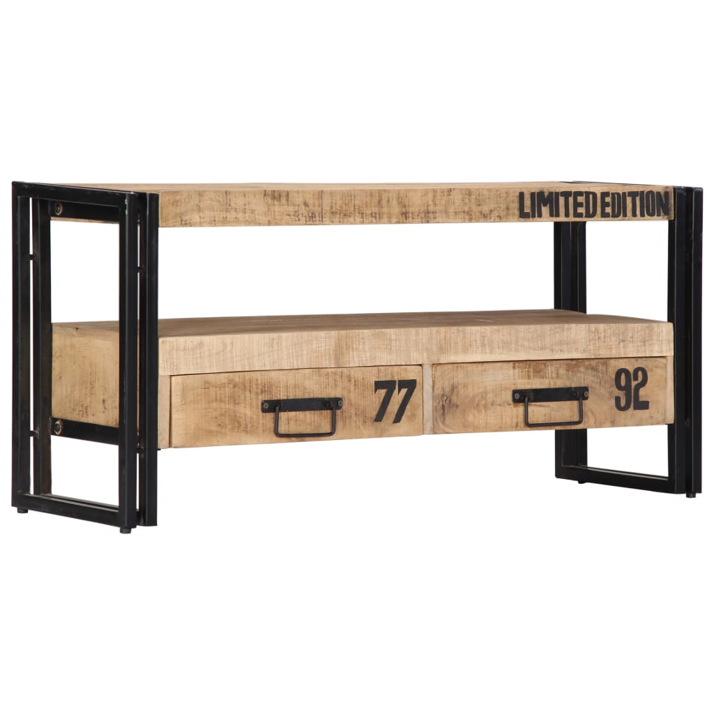 tömör mangófa TV-szekrény 100 x 30 x 45 cm