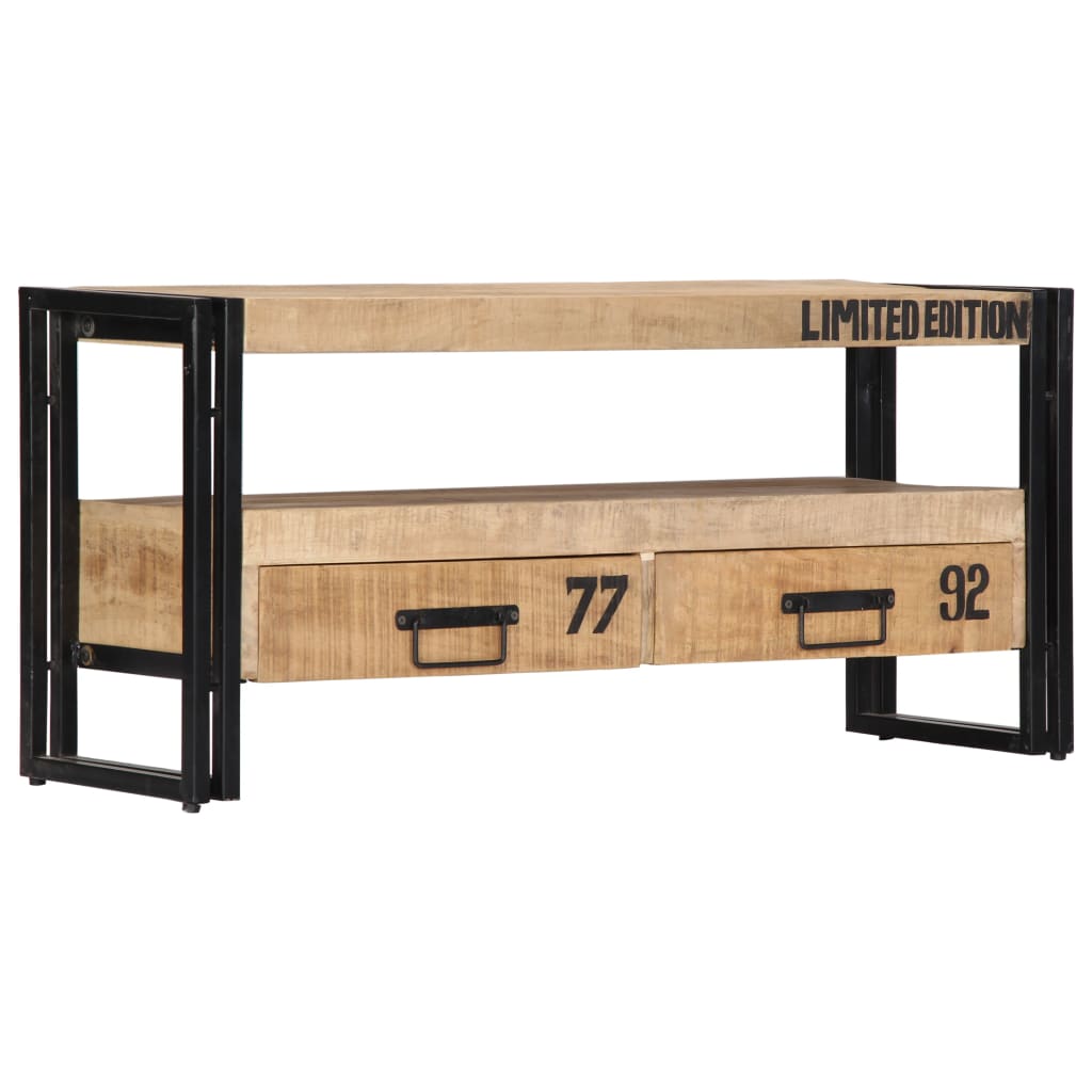 tömör mangófa TV-szekrény 100 x 30 x 45 cm