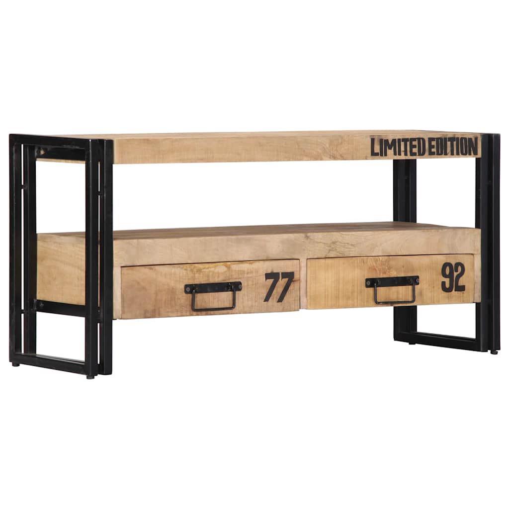 tömör mangófa TV-szekrény 100 x 30 x 45 cm