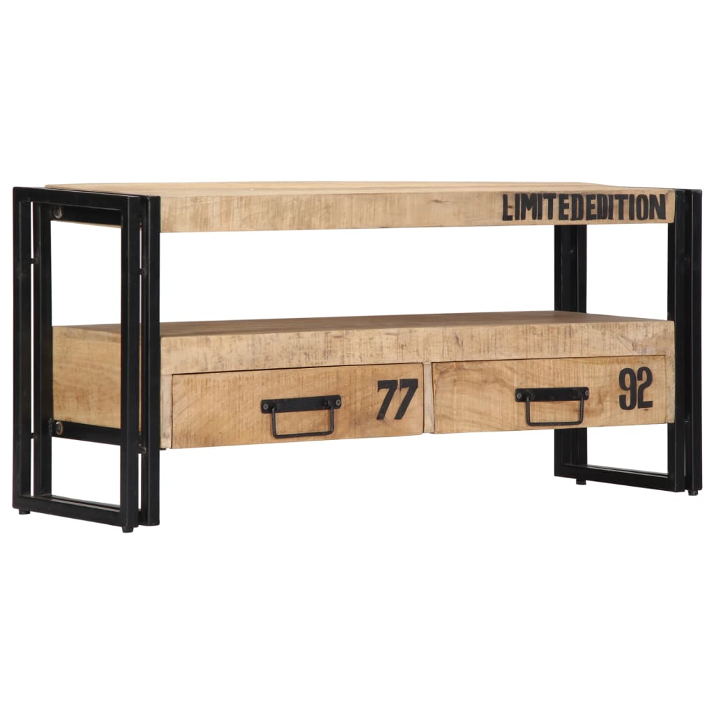 tömör mangófa TV-szekrény 100 x 30 x 45 cm
