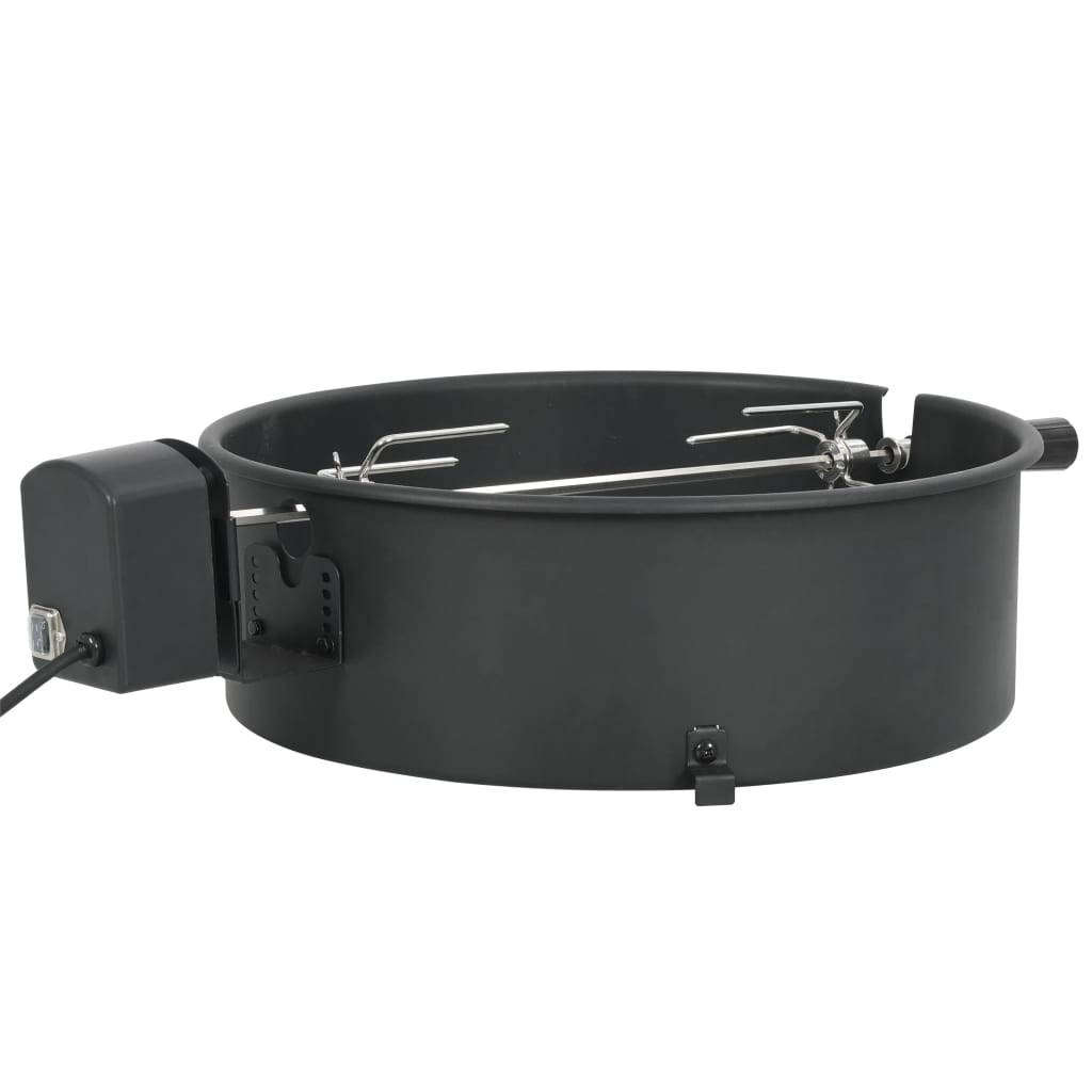 fekete BBQ grillgyűrű szett 47 cm
