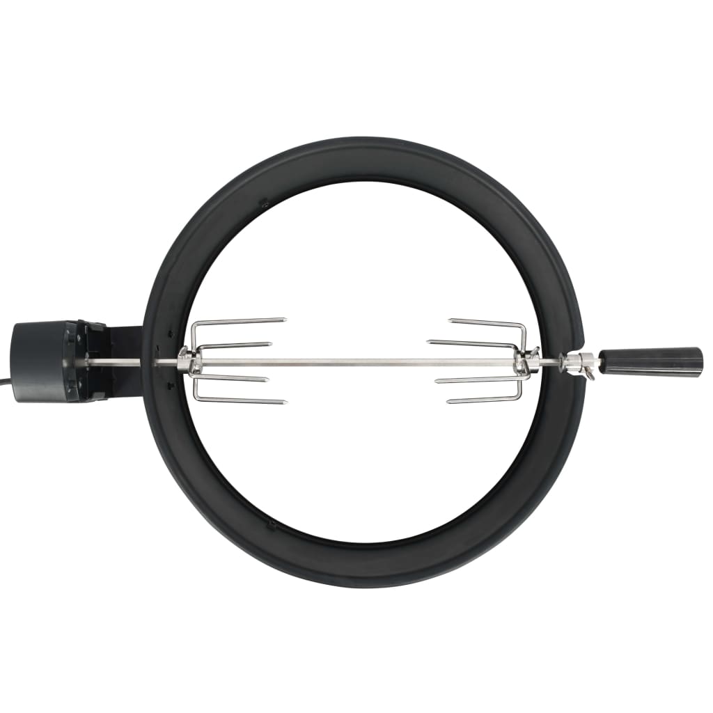 fekete BBQ grillgyűrű szett 47 cm