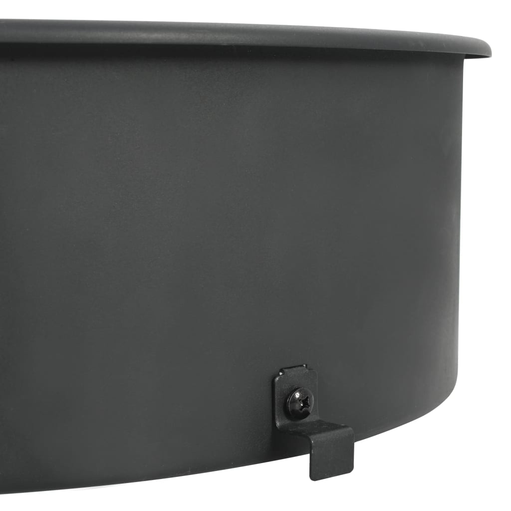 fekete BBQ grillgyűrű szett 47 cm