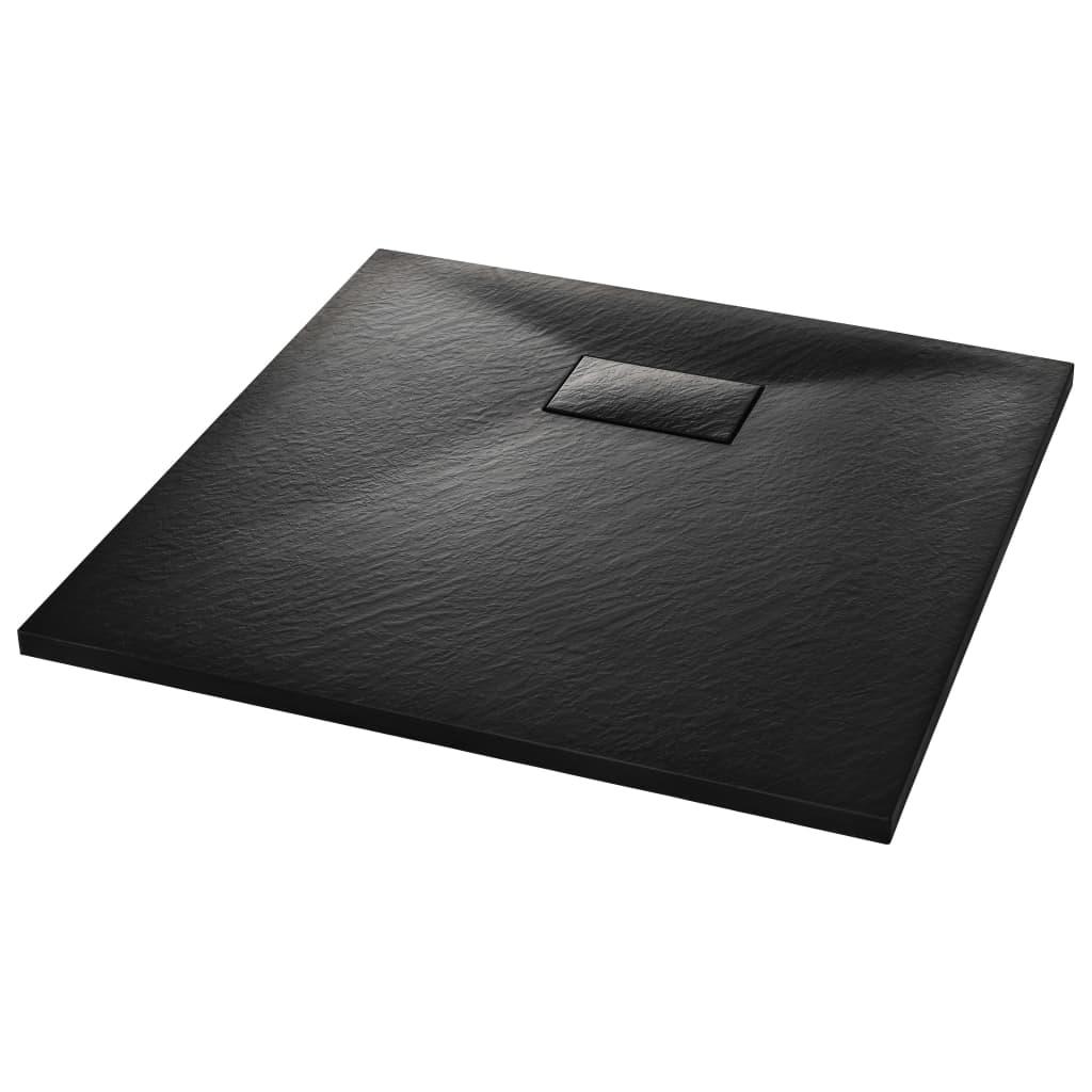 fekete SMC zuhanytálca 80 x 80 cm