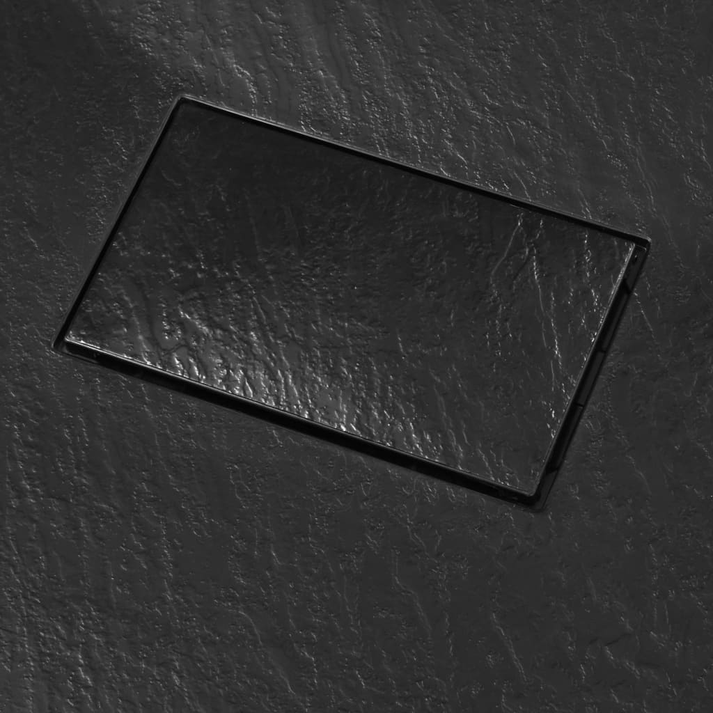 fekete SMC zuhanytálca 80 x 80 cm