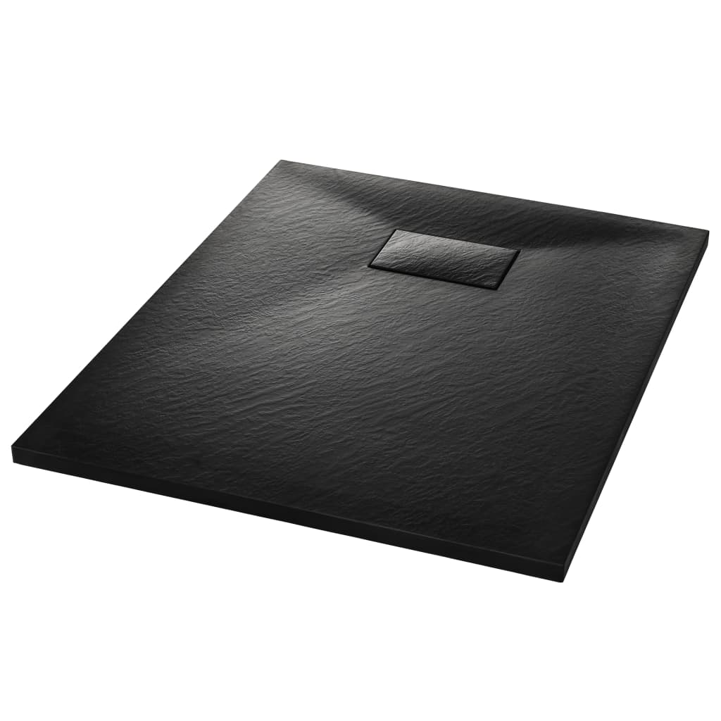 fekete SMC zuhanytálca 90 x 70 cm