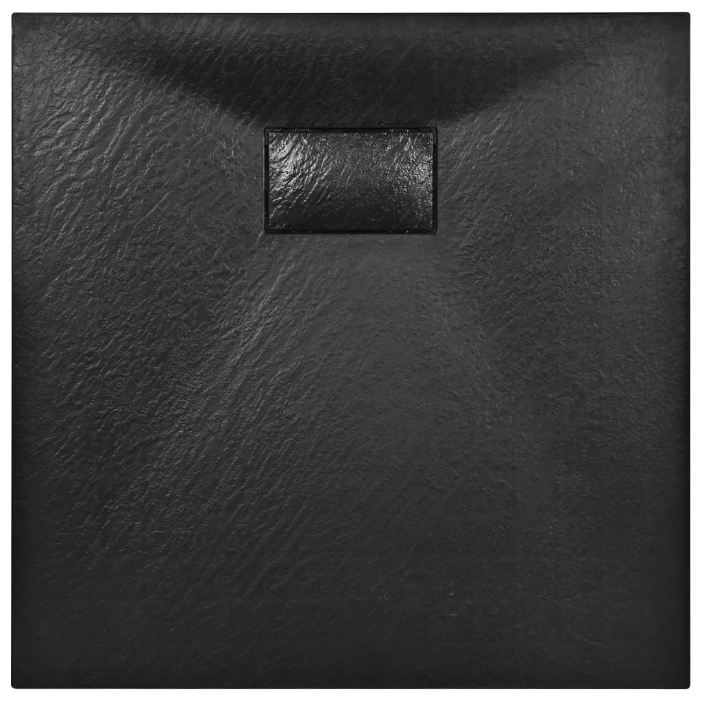 fekete SMC zuhanytálca 90 x 90 cm