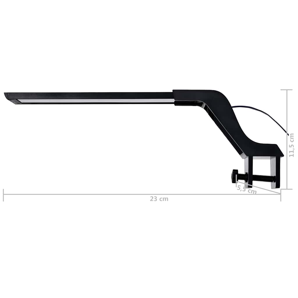 kék és fehér LED-lámpa akváriumhoz szorítókkal 25 - 45 cm