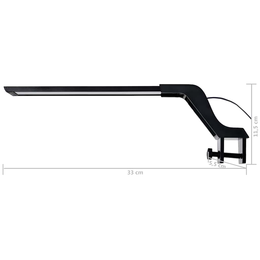 kék és fehér LED-lámpa akváriumhoz szorítóval 35 - 55 cm