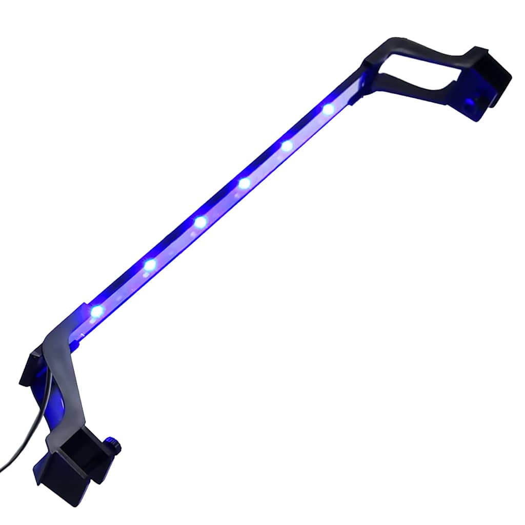 kék és fehér LED-lámpa akváriumhoz szorítókkal 55 - 70 cm