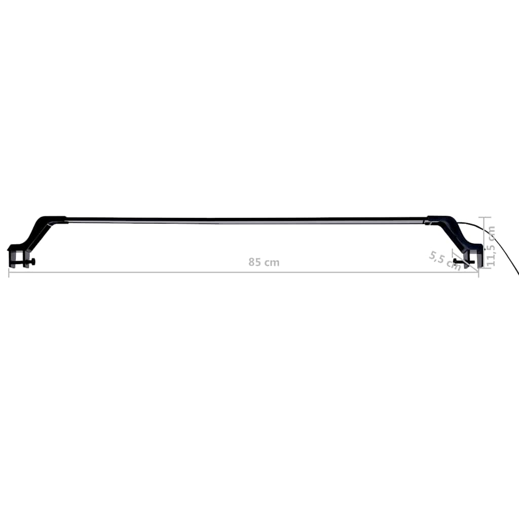 kék és fehér LED-lámpa akváriumhoz szorítókkal 90 - 105 cm