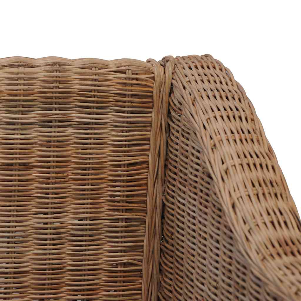 természetes rattanfotel párnákkal