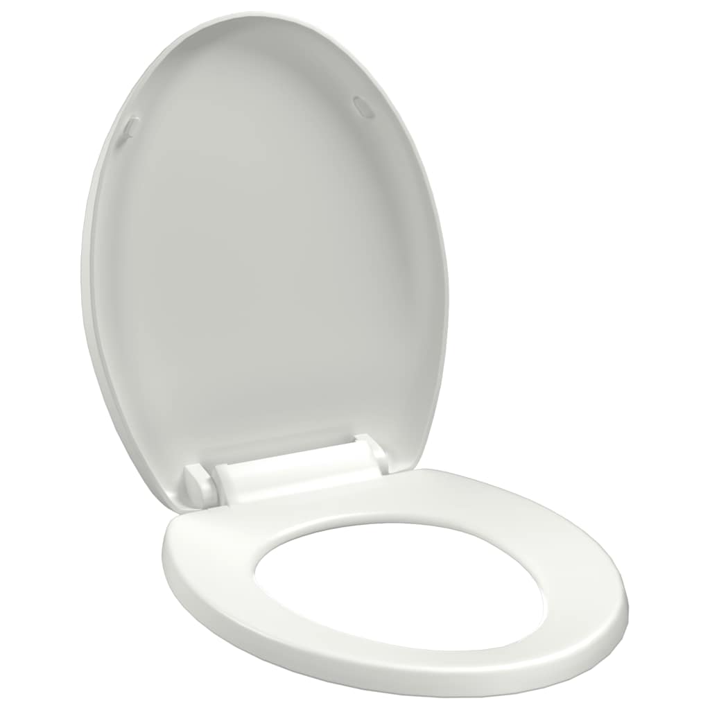 fehér gyorsan szerelhető WC-ülőke lassan csukódó fedéllel