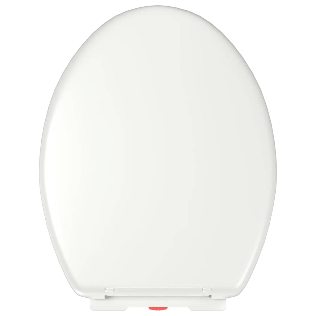 fehér gyorsan szerelhető WC-ülőke lassan csukódó fedéllel