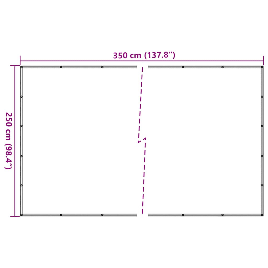 fekete HDPE pótkocsiháló 2,5 x 3,5 m