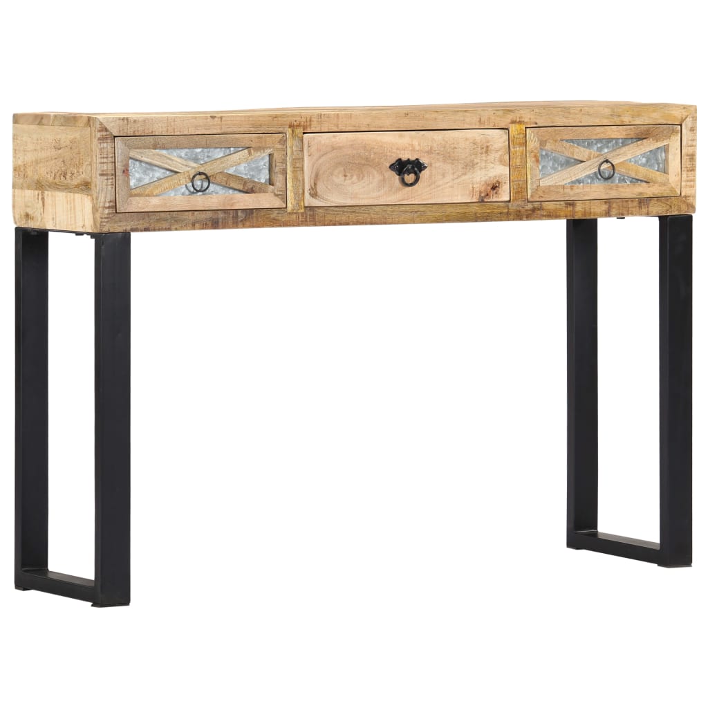 tömör mangófa tálalóasztal 110 x 30 x 76 cm