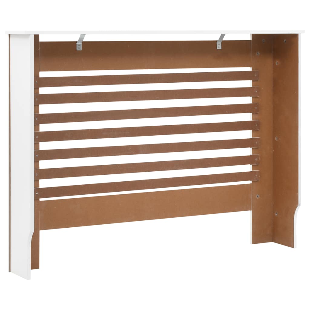 fehér MDF radiátorburkolat 112 x 19 x 81,5 cm