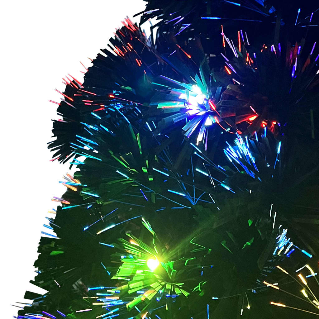 száloptikás megvilágított karácsonyfa állvánnyal és LED-es 120 cm