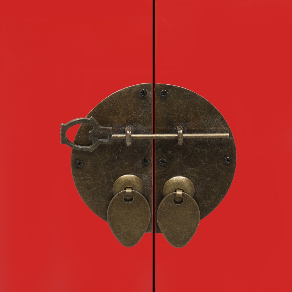 piros császárfa éjjeliszekrény 38 x 28 x 52 cm