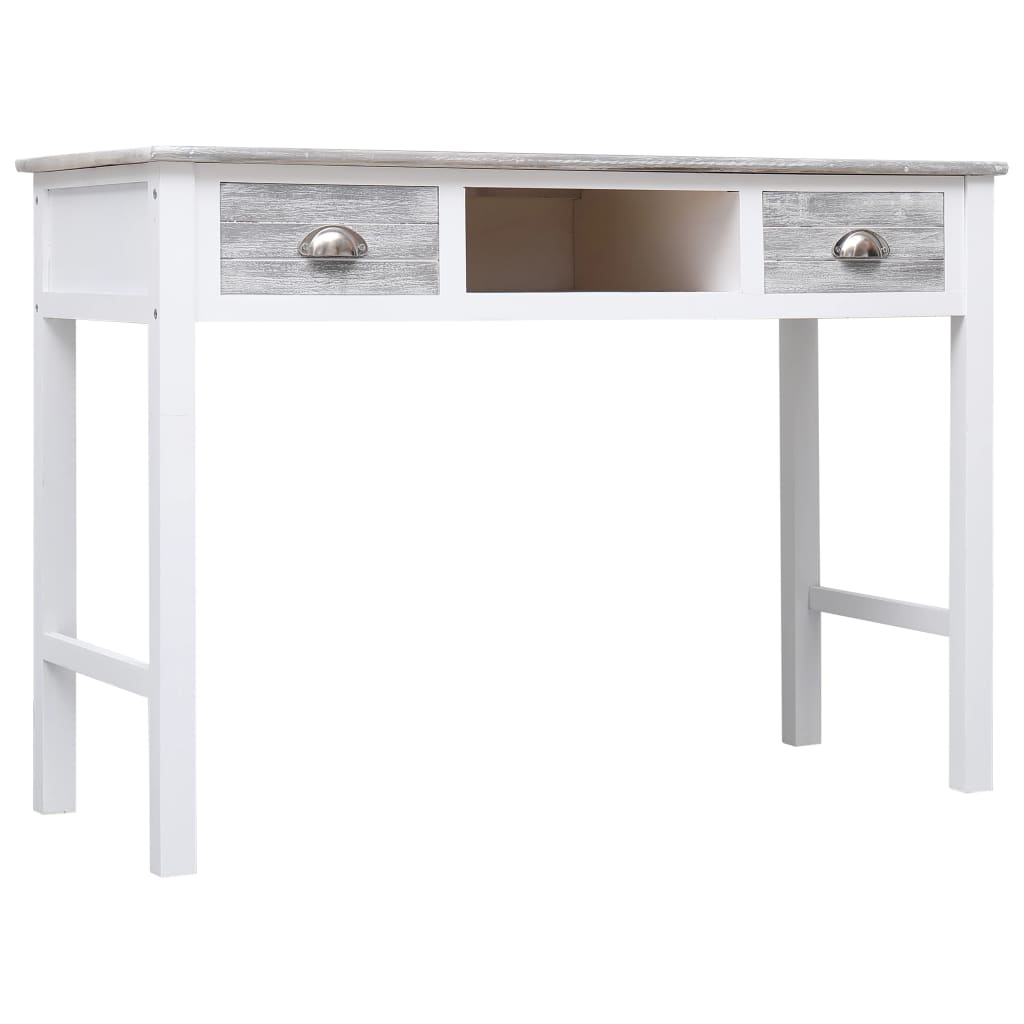 szürke fa íróasztal 110 x 45 x 76 cm