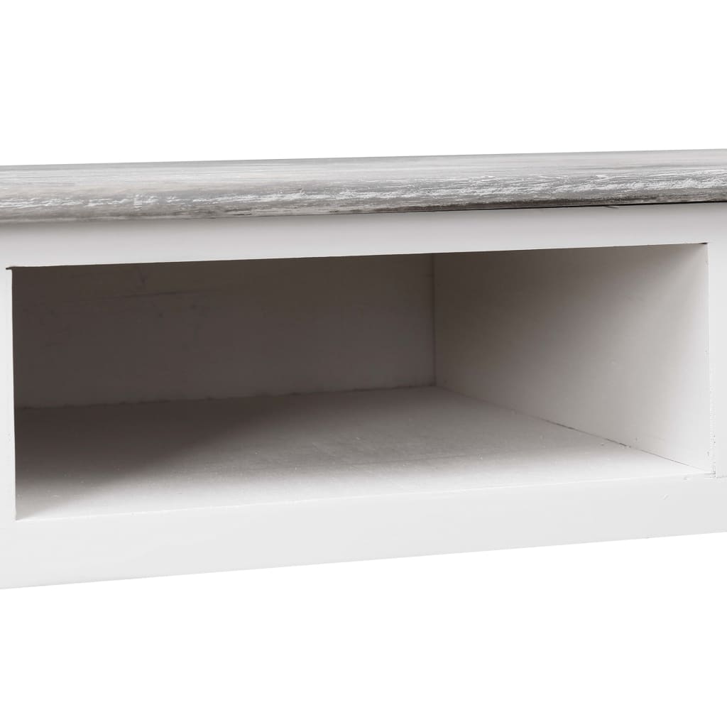 szürke fa íróasztal 110 x 45 x 76 cm