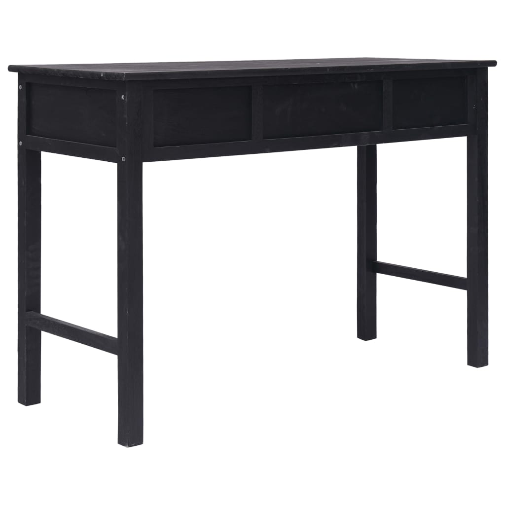 fekete fa tálalóasztal 110 x 45 x 76 cm