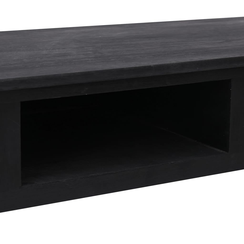fekete fa tálalóasztal 110 x 45 x 76 cm