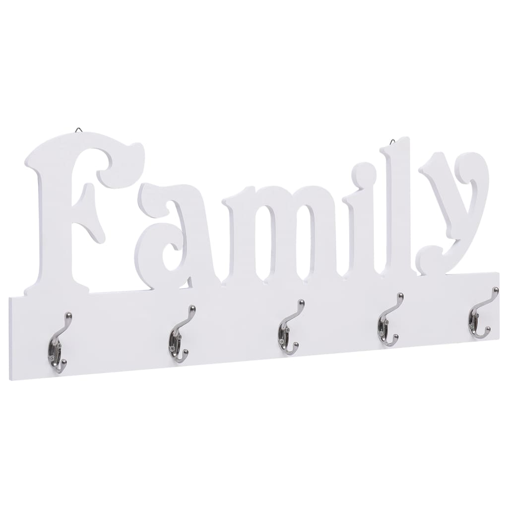 "FAMILY" feliratú fali fogas 74 x 29,5 cm