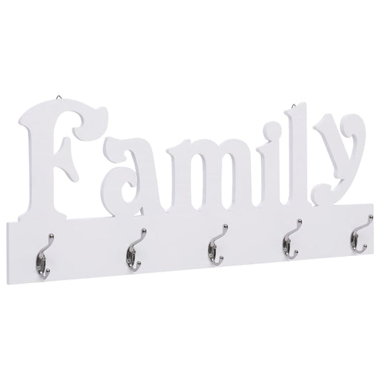 "FAMILY" feliratú fali fogas 74 x 29,5 cm