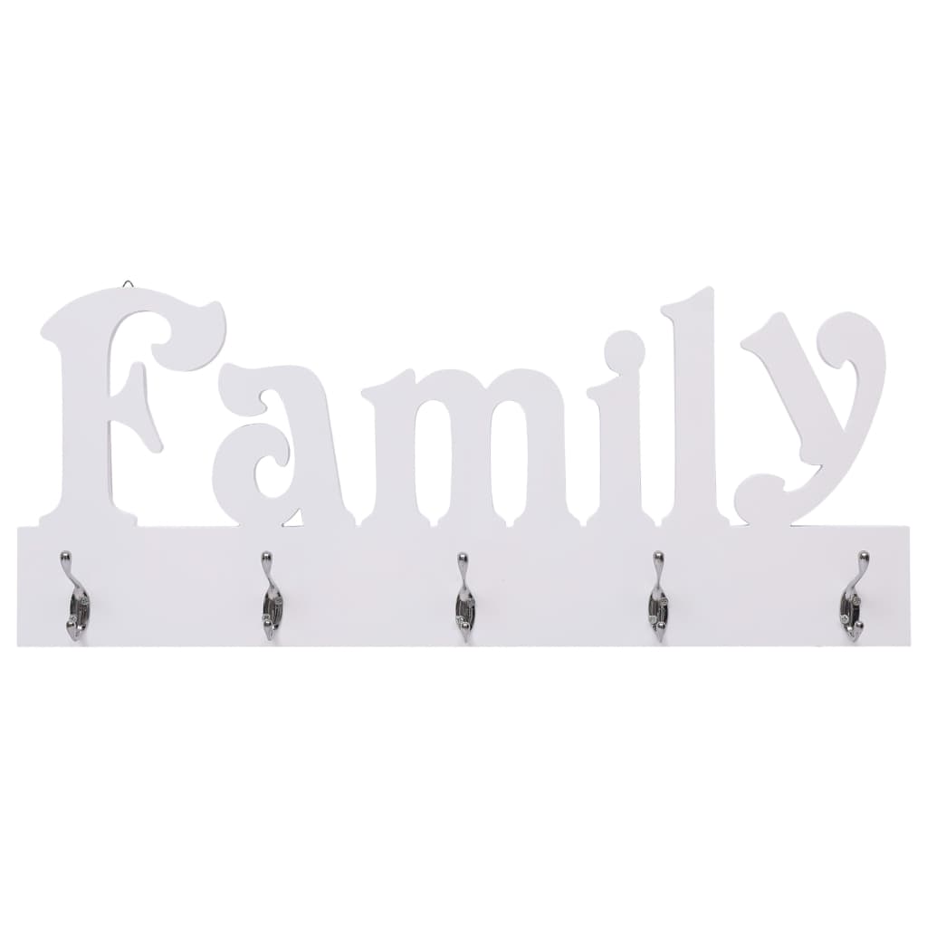 "FAMILY" feliratú fali fogas 74 x 29,5 cm
