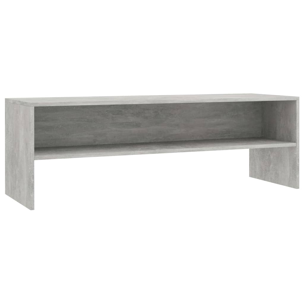 betonszürke szerelt fa TV-szekrény 120 x 40 x 40 cm