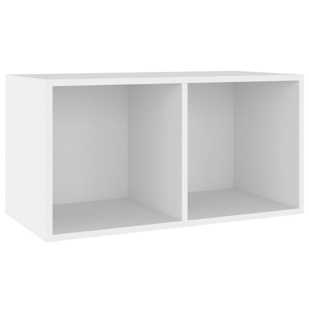fehér szerelt fa lemeztároló doboz 71 x 34 x 36 cm