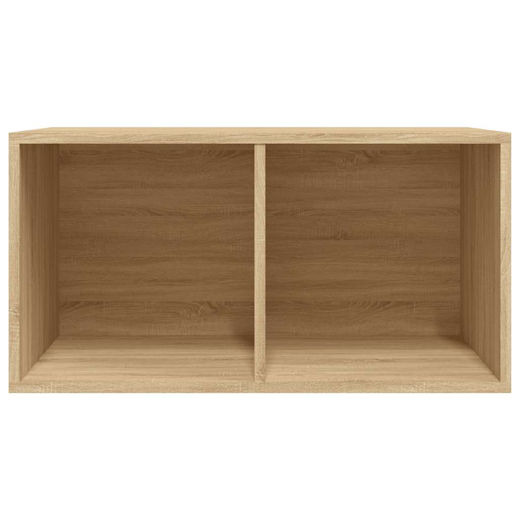 sonoma tölgy színű szerelt fa lemeztároló doboz 71 x 34 x 36 cm