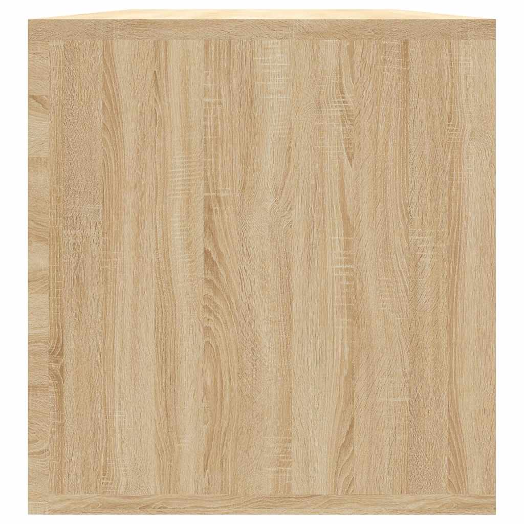sonoma tölgy színű szerelt fa lemeztároló doboz 71 x 34 x 36 cm
