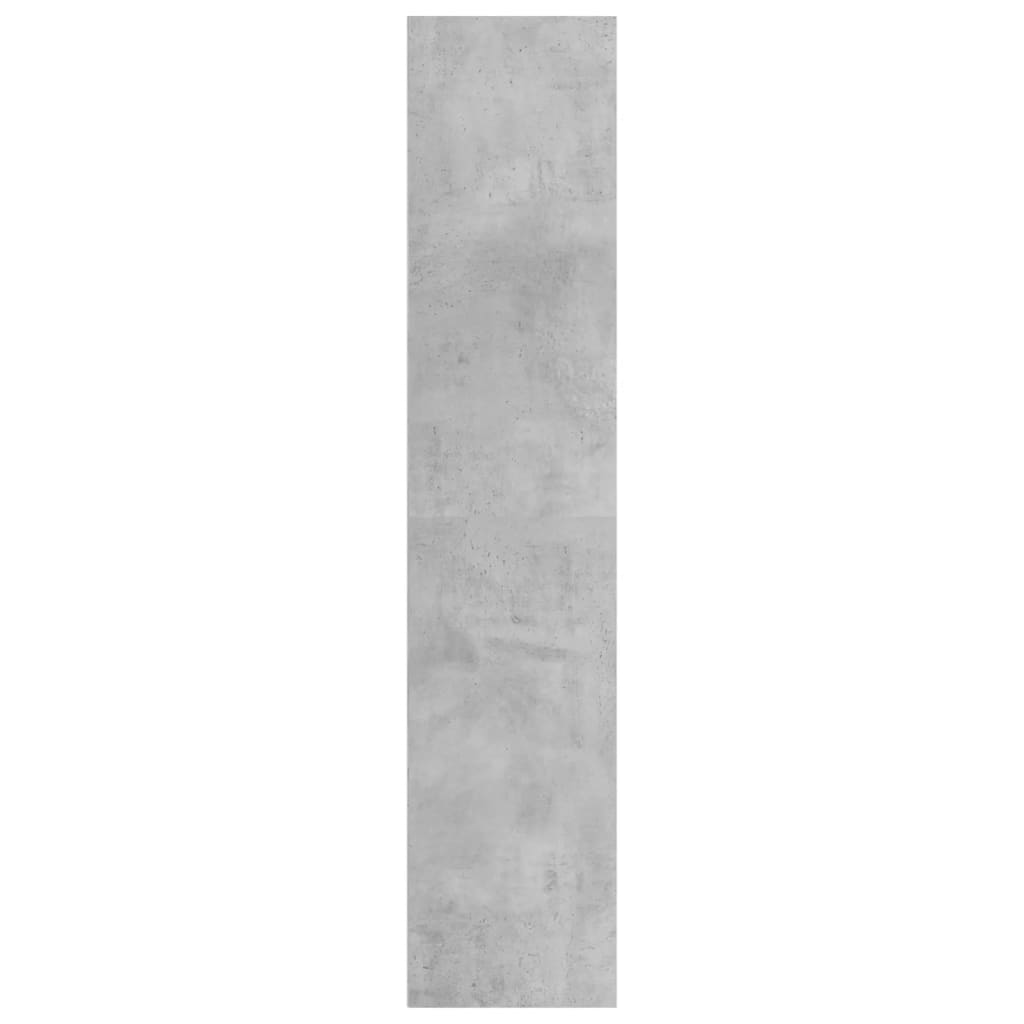betonszürke szerelt fa könyv-/TV-szekrény 36 x 30 x 143 cm