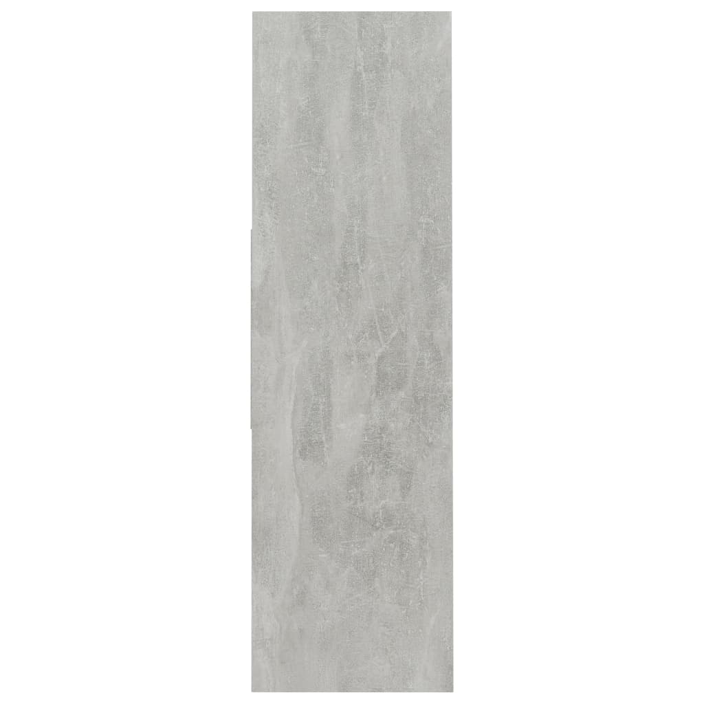 betonszürke szerelt fa könyvszekrény 97,5 x 29,5 x 100 cm
