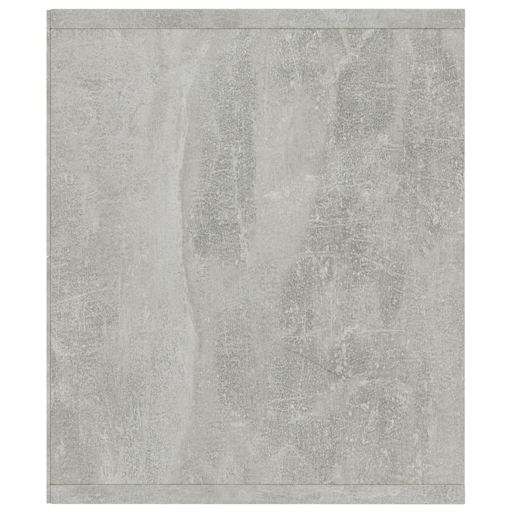 betonszürke könyv-/TV-szekrény 143 x 30 x 36 cm