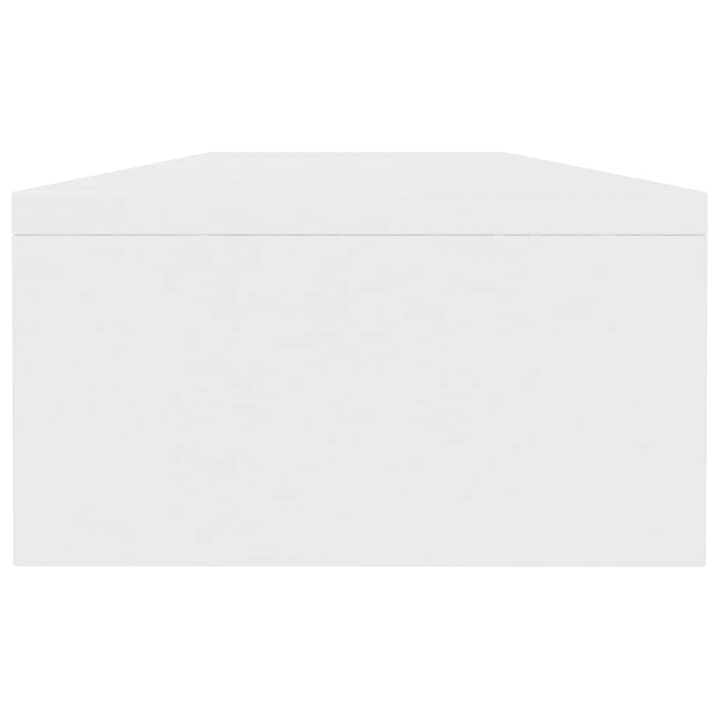 fehér szerelt fa monitorállvány 100 x 24 x 13 cm