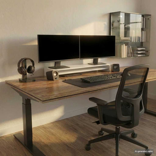 fehér szerelt fa monitorállvány 100 x 24 x 13 cm