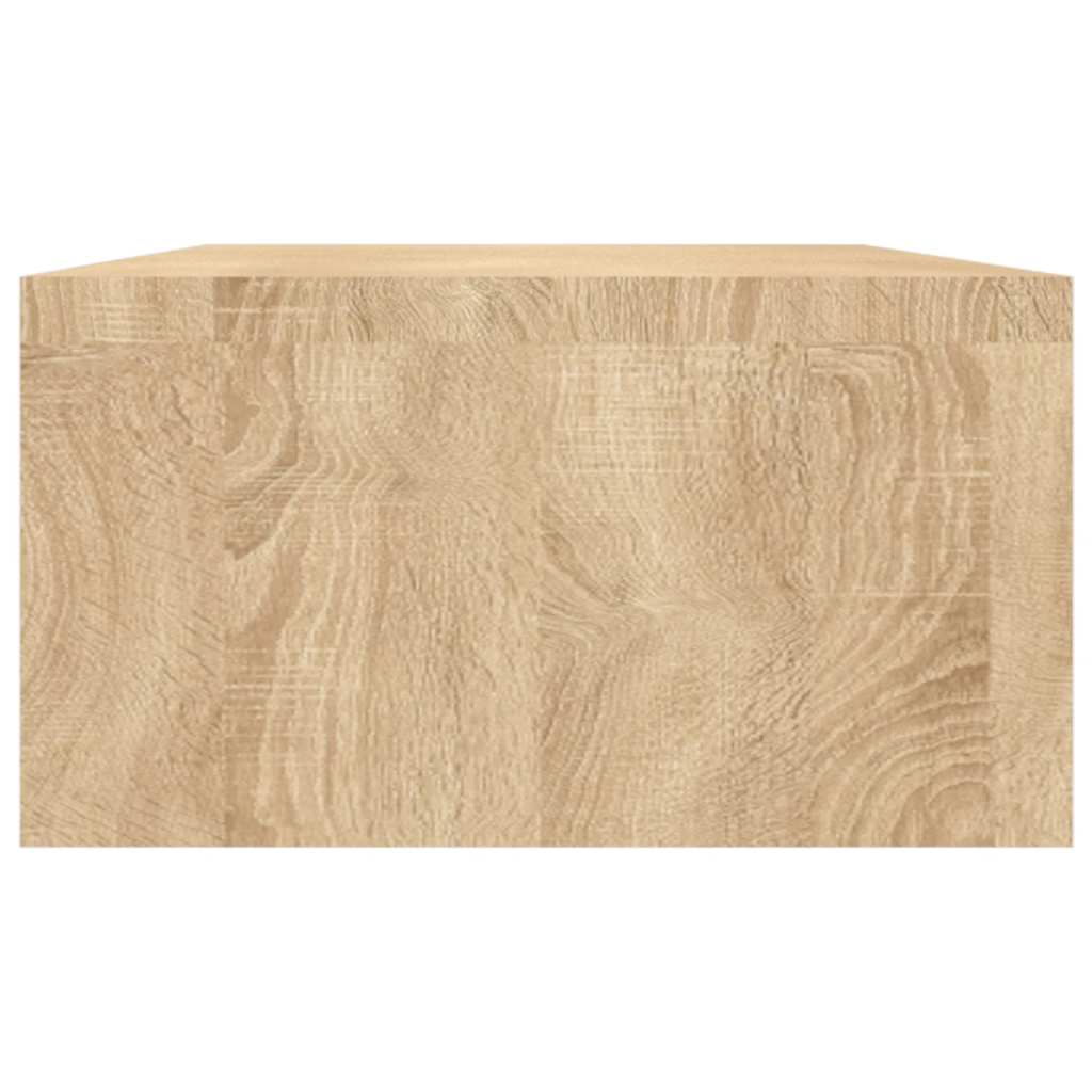 sonoma tölgy színű szerelt fa monitorállvány 100 x 24 x 13 cm