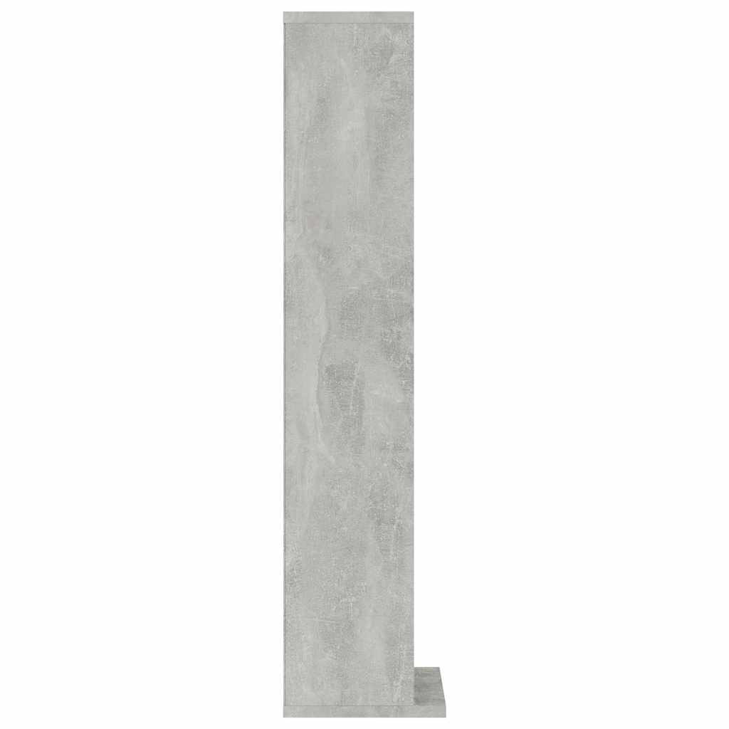 betonszürke szerelt fa CD-szekrény 21 x 20 x 88 cm
